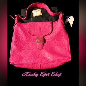 💖👛💕😍🌟 AUTHENTIC LOEWE Hot 🔥 PINK GRANADA LEATHER SHOULDER BAG 🌟💕💖👛 COA TAG On